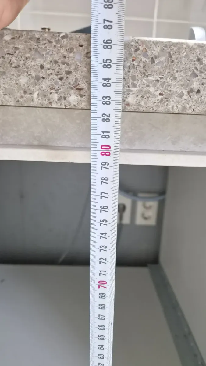 식기세척기 설치 높이 — 칸 높이 재기